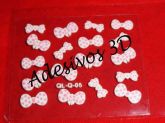 Adesivos Brancos 3D Laço