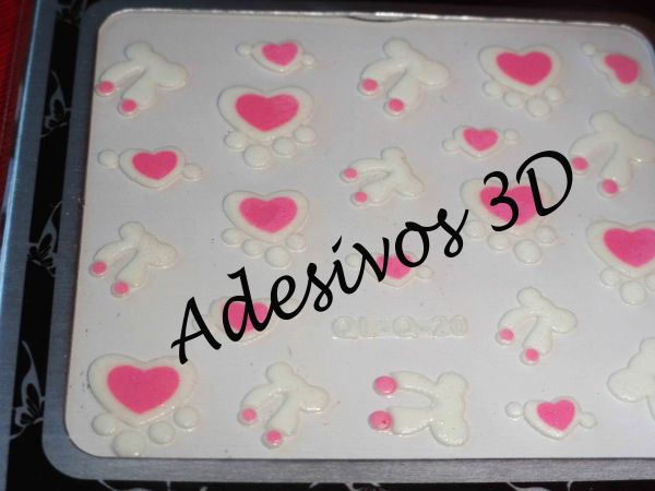 Adesivos Brancos 3D Laços2